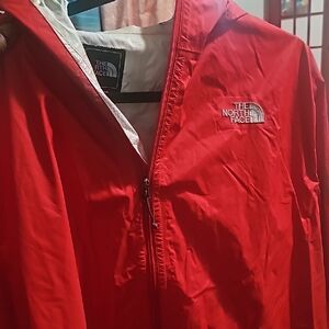 The North Face Red Windbreaker Jacket
